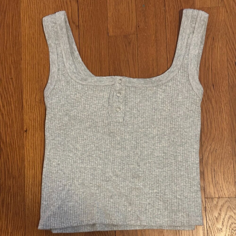 cotton on grey tank top